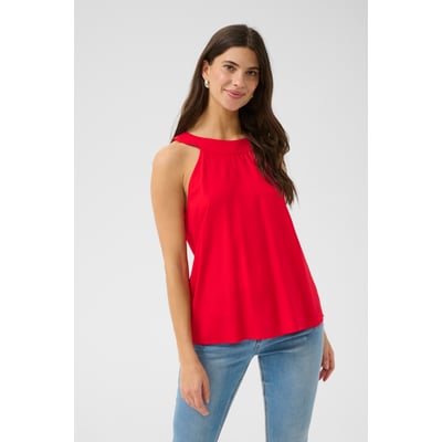 Sleeveless blouse CREAM