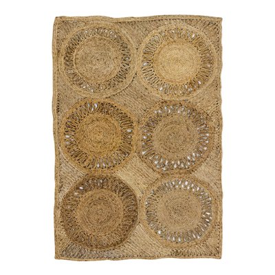 Tapis rectangulaire en jute tissé à la main NOW'S HOME