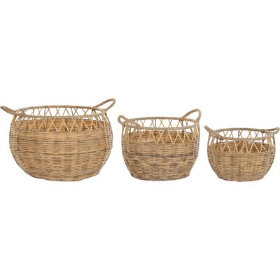 Panier en résine tressée, élégant RECOLLECTION