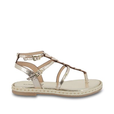 Sandales plates entre-doigt en cuir HADESS LES TROPEZIENNES PAR M BELARBI