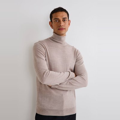 Pull col roulé en laine mérinos MONOPRIX
