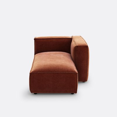 Chaise longue modulabile velluto a coste vintage, Seven LA REDOUTE INTERIEURS