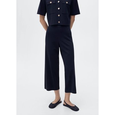 Pantalon crop maille MANGO