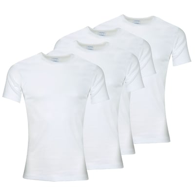 Tee-shirts col rond, lot de 4, coton Bio ATHENA