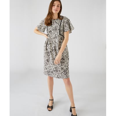 Robe imprimée en lin mélangé DAMART