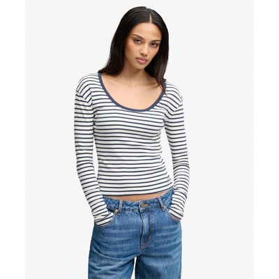 Haut à Manches Longues Rayé Athletic Essentials SUPERDRY