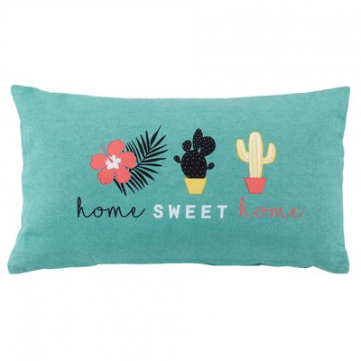 Coussin déhoussable Pacifique Cactus Menthe DOUCEUR D'INTÉRIEUR