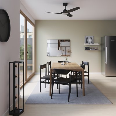 Ventilateur de plafond avec lumière en ABS, TOKYO PLUS INSPIRE