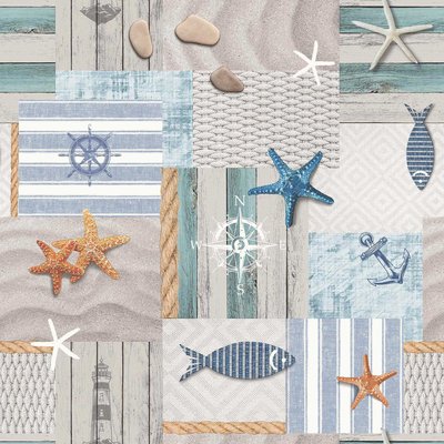 Nappe Toile cirée au mètre Nautilus DOUCEUR D'INTÉRIEUR