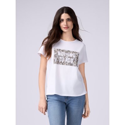 T-shirt réalisée en jersey 100% coton OLTRE