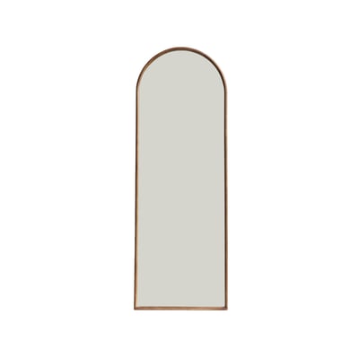 Miroir arche sur pied bois d'hévéa pied en acier 170cm LIAM SWEEEK