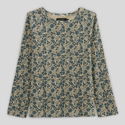 T-shirt manches longues imprimé en coton BIO MONOPRIX