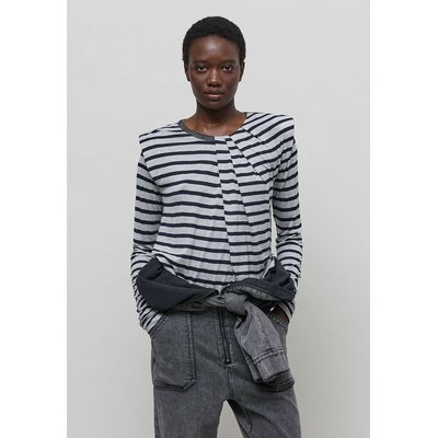 T-shirt manches longues rayé col rond IKKS