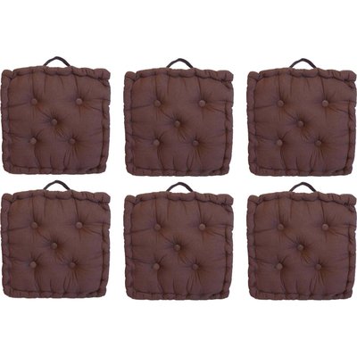 Coussin de sol en coton 40 cm (Lot de 6) JARDINDECO