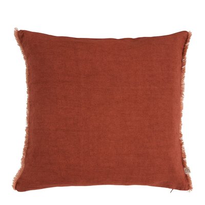 Housse de coussin lin lavé BLANC D’IVOIRE