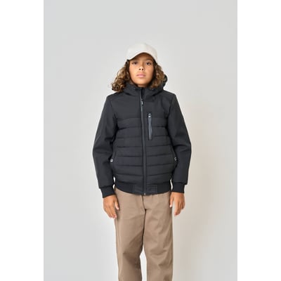 Blouson noir régular garçon MEMENTO DEELUXE