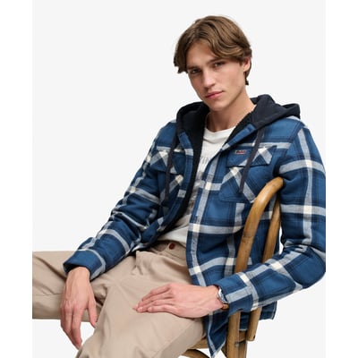 Surchemise à capuche doublée Borg SUPERDRY