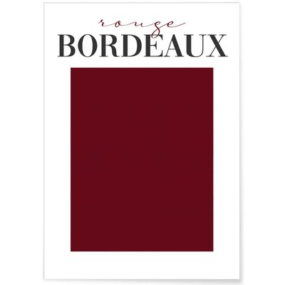 Affiche Rouge Bordeaux L'AFFICHERIE