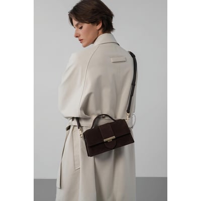 Sac à main en cuir suède LANCASTER