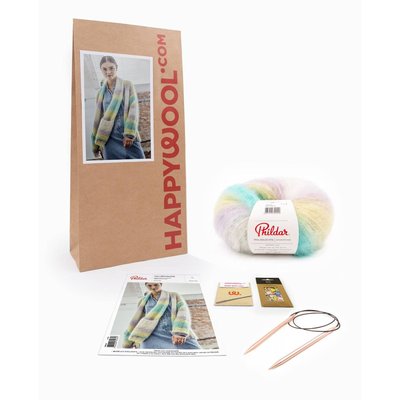 Kit Tricot Gilet Mohair Berangère PHILDAR