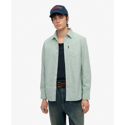 Chemise Oxford à manches longues en coton SUPERDRY