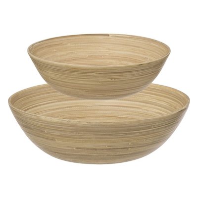 Lot de 2 saladiers bambou naturel ATMOSPHERA