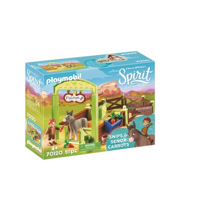 Spirit Riding Free - La Mèche et Monsieur Carotte avec box PLAYMOBIL