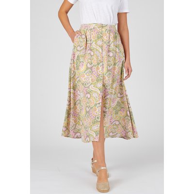Jupe boutonnée fibres viscose Lenzing(TM) DAMART
