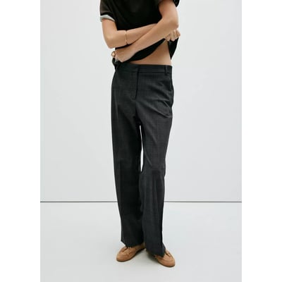 Pantalon droit taille normale MANGO