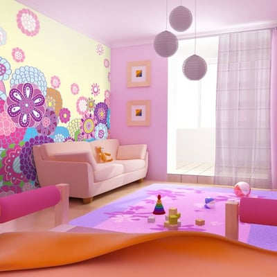 Papier peint intissé panoramique Pour enfants Joyeuse prairie EDEN