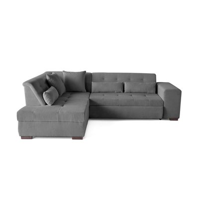 Canapé d'Angle Convertible en Velours côtelé 5 places - VERMONT LISA DESIGN