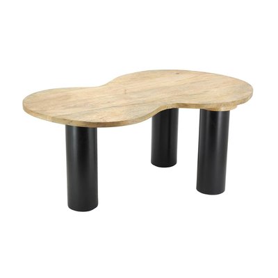 Table en manguier naturel et métal noir AUBRY GASPARD