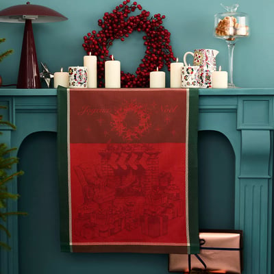 Torchon pur coton LES CADEAUX DE NOEL GARNIER THIEBAUT