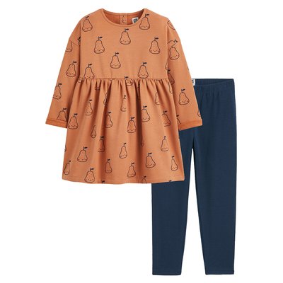 Ensemble 2 pièces robe imprimée et legging uni LA REDOUTE COLLECTIONS