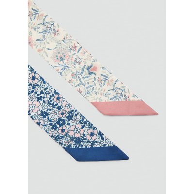 Lot 2 foulards imprimés MANGO