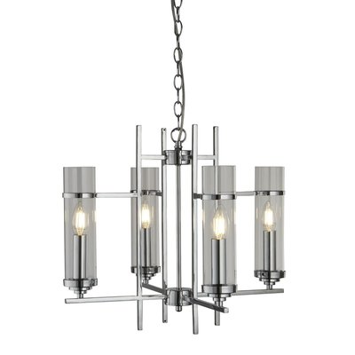 Chandelier MILO 4x60W E14 Chromé BOUTICA-DESIGN