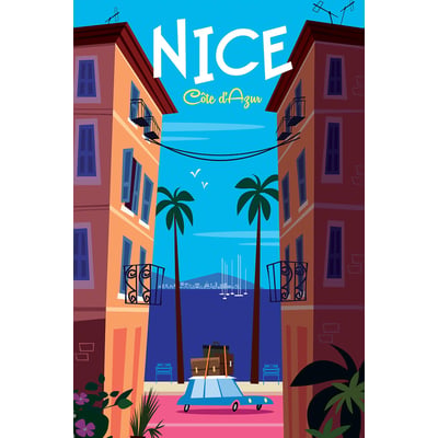 Tableau cote d'azur nice HEXOA