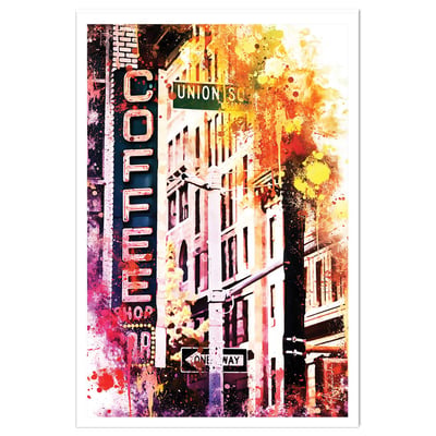 Affiche new york union square flash vision HEXOA