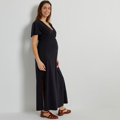 Robe de grossesse maxi longue, en maille jersey LA REDOUTE COLLECTIONS