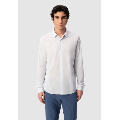 Chemise slim coton bio imprimé minimaliste IKKS