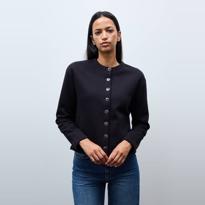 Cardigan boutonné contenant du coton BIO MONOPRIX