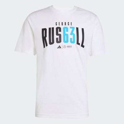 T-shirt George Russell Mercedes - AMG Petronas Formula One Team adidas Performance