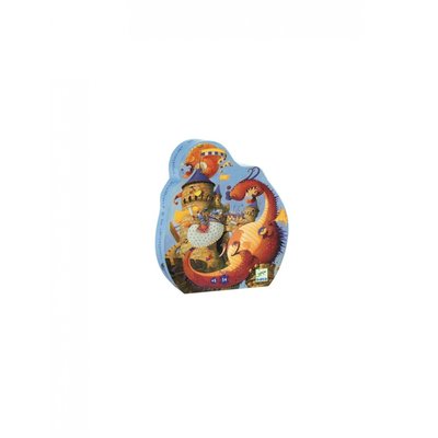 Puzzle silhouette Vaillant & les dragons 54 pièces DJECO