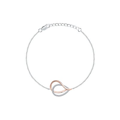 Bracelet en argent 925 et oxyde de zirconium ROSELINE