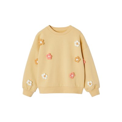 Sweat Fille Fleurs 3D VERTBAUDET