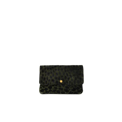 Sac pochette en cuir nubuck MAELIA JUNGLE OH MY BAG