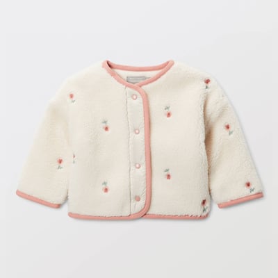 Veste brodée en sherpa BOUT'CHOU