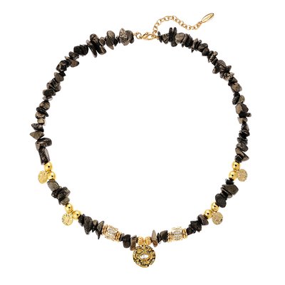 Collier avec pierres en résine et pampille ETIENNE HIPANEMA