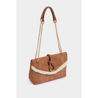Sac bandoulière suédine MORGAN
