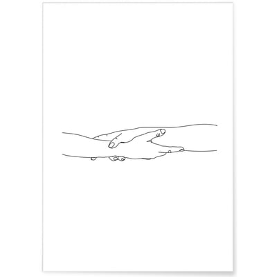 Affiche Line Art Bras L'AFFICHERIE